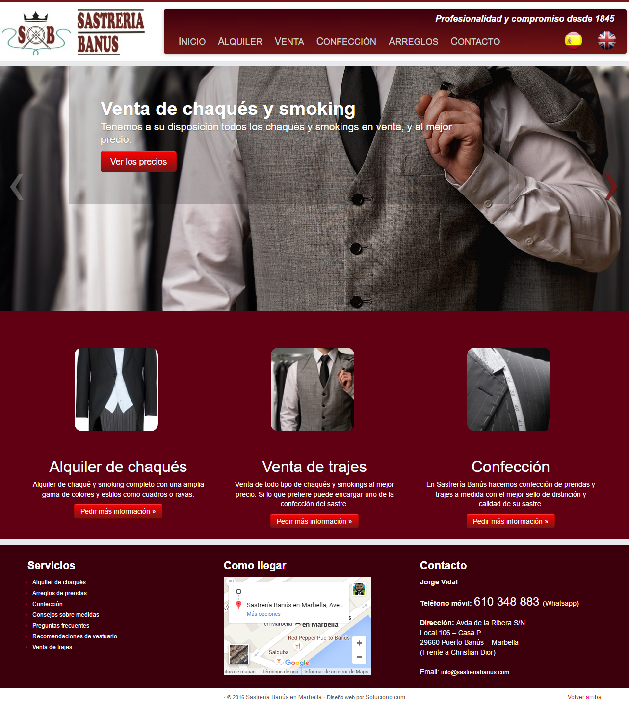 Diseño web de tienda